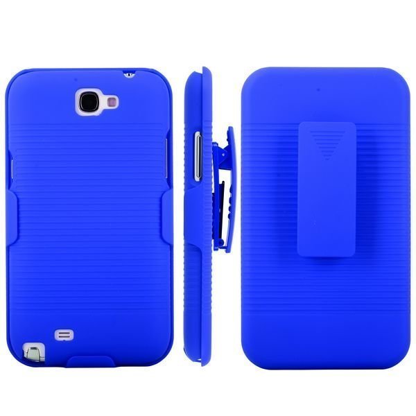 Beltclip Kickstand Sininen Samsung Galaxy Note 2 Suojakuori