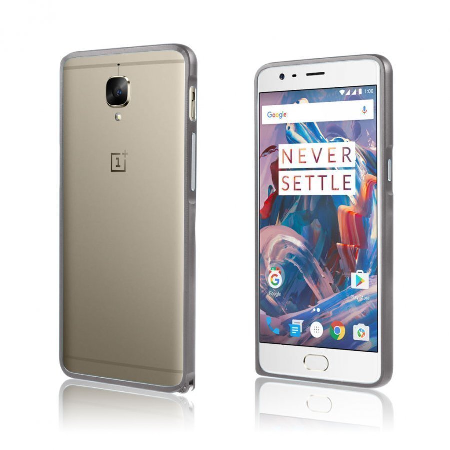 Bergman Oneplus 3 Hippokampus Metalli Suojus Harmaa