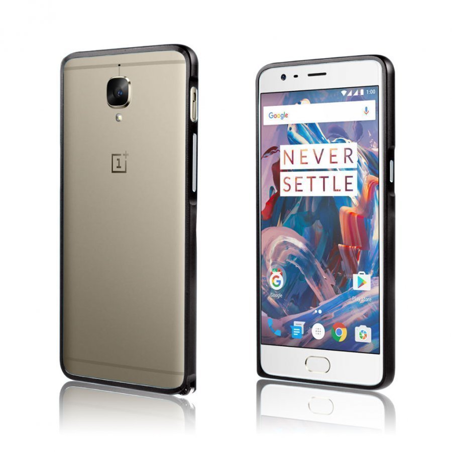 Bergman Oneplus 3 Hippokampus Metalli Suojus Musta