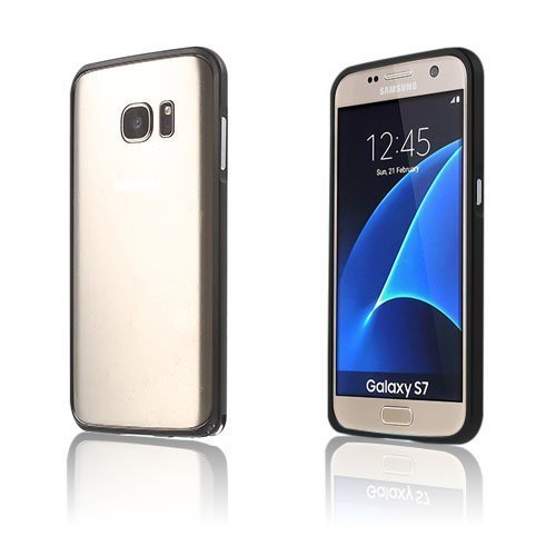 Bergman Samsung Galaxy S7 Alumiini Suojus Musta