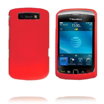 Beta Shell Punainen Blackberry Torch 9800 Silikonikuori