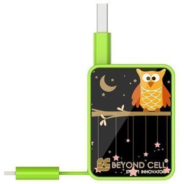 Beyond Cell Suurinopeuksinen 2-in-1 Sisäänvedettävä USB 2.0 / MicroUSB Kaapeli Twinkle Stars