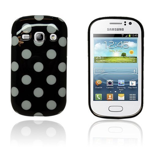 Big Dots Musta Samsung Galaxy Fame Suojakuori