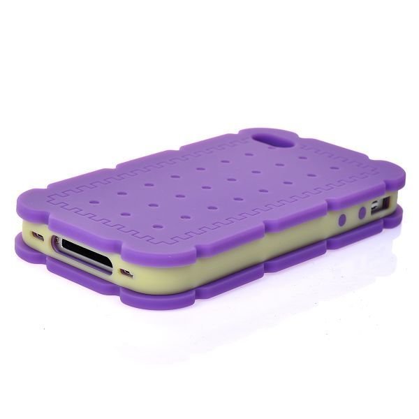 Biscuit Violetti Iphone 4 / 4s Silikonikuori