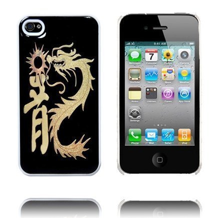 Black Dragon Kulta Iphone 4 Suojakuori