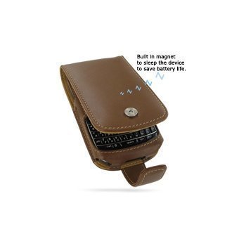 BlackBerry 9700 Bold PDair Leather Case 3TBB97F41 Ruskea