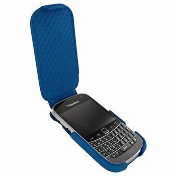 BlackBerry Bold 9900 9930 Piel Frama iMagnum Nahkakotelo Sininen