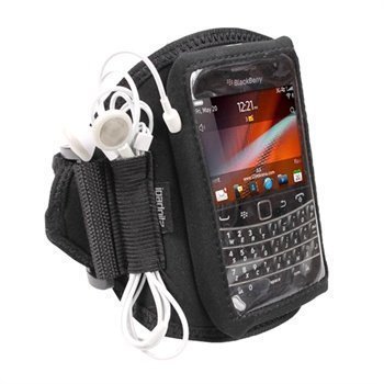 BlackBerry Bold Touch 9900 9930 iGadgitz Neoprene Armband Black