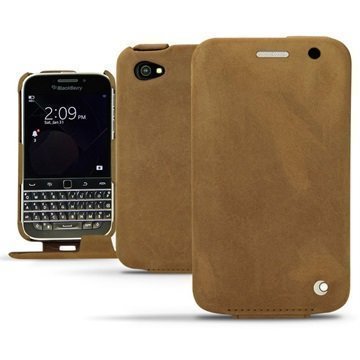 BlackBerry Classic Noreve Tradition Avattava Nahkakotelo Exception Sable Vintage