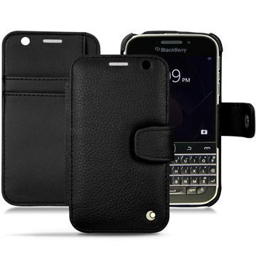 BlackBerry Classic Noreve Tradition B Wallet Nahkakotelo Ambition Pikimusta