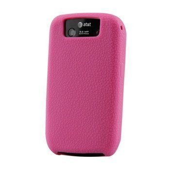 BlackBerry Curve 8900 Textured Silicone Cover Vaaleanpunainen