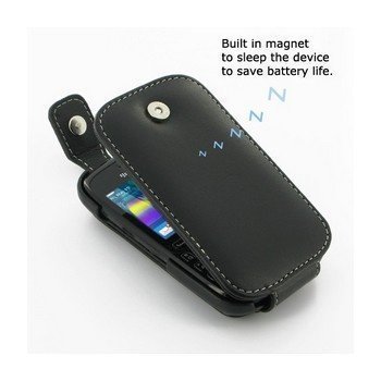 BlackBerry Curve 9220 PDair Leather Case 3BBB92T41 Musta