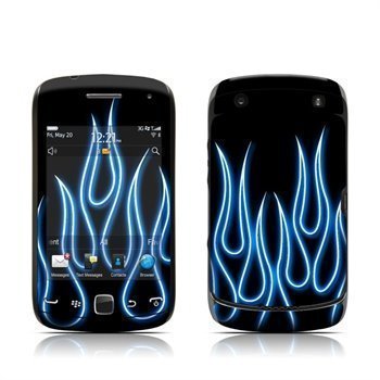 BlackBerry Curve 9380 Blue Neon Flames Suojakalvo