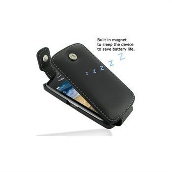 BlackBerry Curve 9380 PDair Leather Case 3BBBU9T41 Musta