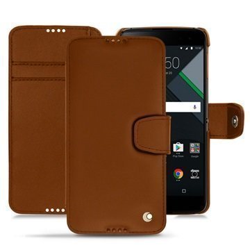 BlackBerry DTEK60 Noreve Tradition B Wallet Case Ruskea