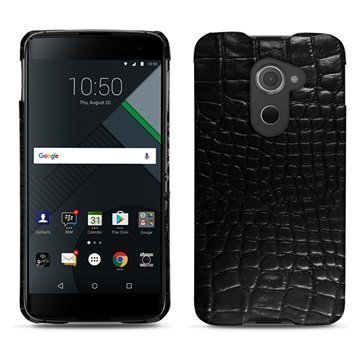 BlackBerry DTEK60 Noreve Tradition E Cover Crocodile Black