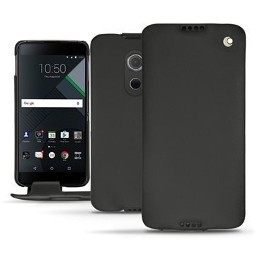 BlackBerry DTEK60 Noreve Tradition Flip Case Musta