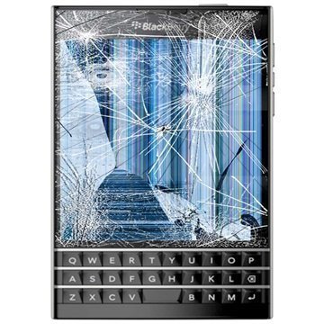 BlackBerry Passport LCD-näytön ja Kosketusnäytön Korjaus Musta