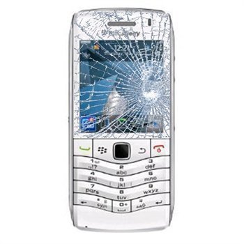 BlackBerry Pearl 3G 9100kosketusnäytön korjaus Valkoinen