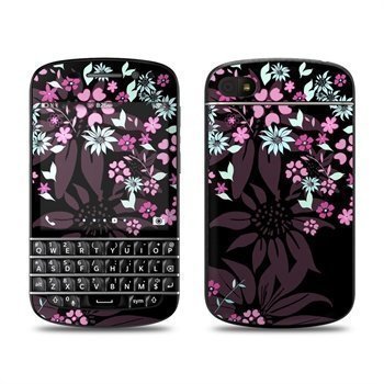 BlackBerry Q10 Dark Flowers Skin