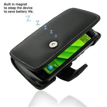 BlackBerry Torch 9850 PDair Leather Case 3BBBT6B41 Musta