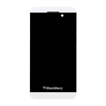 BlackBerry Z10 4G Etukuori & LCD Näyttö Valkoinen