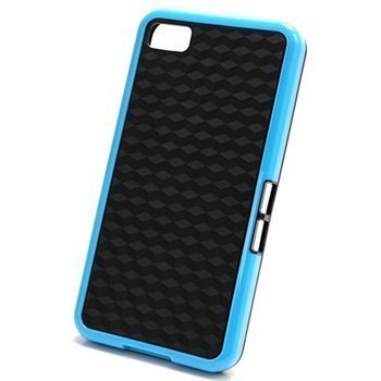 BlackBerry Z10 Cube Design Hybrid Case Black / Blue