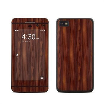 BlackBerry Z10 Dark Rosewood Skin