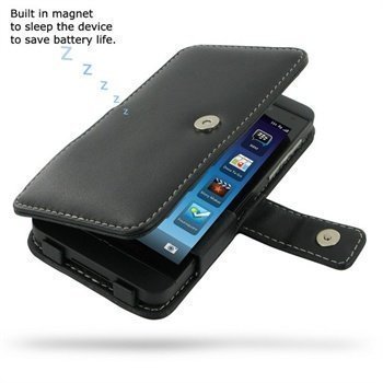 BlackBerry Z10 PDair Leather Case 3BBBYZB41 Musta