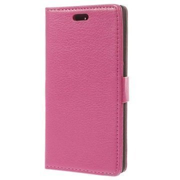 BlackBerry Z3 Wallet Nahkakotelo Kuuma Pinkki