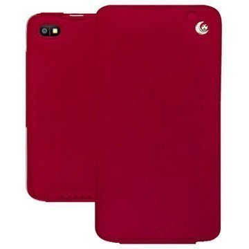 BlackBerry Z30 Noreve Tradition Flip Leather Case Red