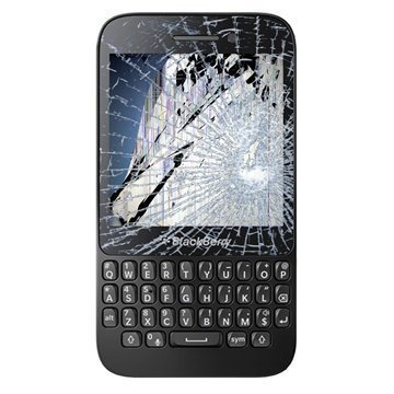 Blackberry Q5 LCD-näytön ja Kosketusnäytön Korjaus Musta