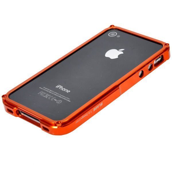 Blade Iphone 4 Alumiininen Suojakehys Oranssi