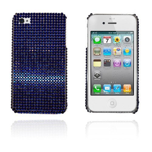 Bling Pearls Sininen Iphone 4 / 4s Kotelo