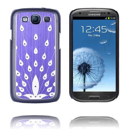 Bling Violetti Samsung Galaxy S3 Alumiininen Suojakuori