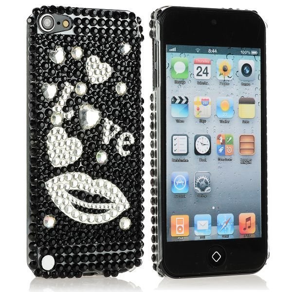 Blingcase Hopea Huulet Ipod Touch 5 Bling Suojakuori