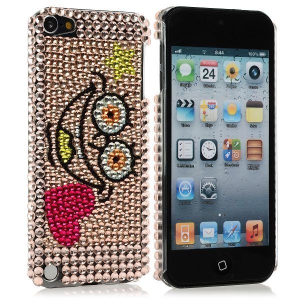 Blingcase Hymy & Sydän Ipod Touch 5 Bling Suojakuori