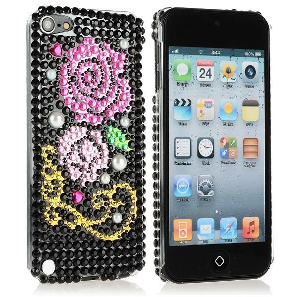 Blingcase Ruusut & Kulta Ipod Touch 5 Bling Suojakuori