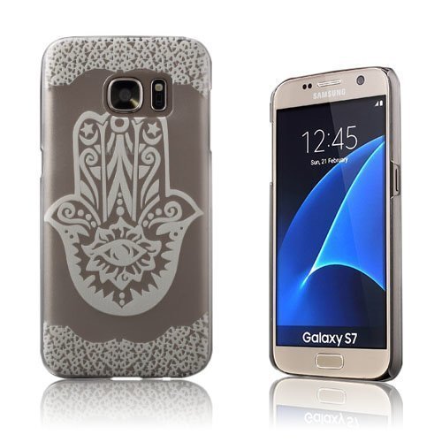 Blixen Samsung Galaxy S7 Läpikuultava Kuori Hamsa Hand Of Fatima Kuvio