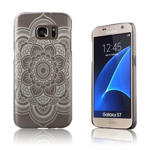 Blixen Samsung Galaxy S7 Läpikuultava Kuori Kukka Kuvio