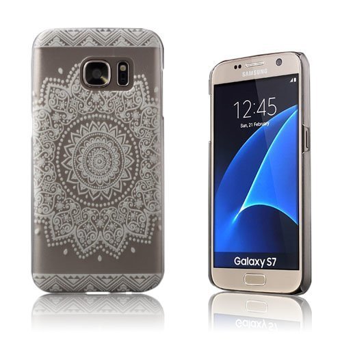 Blixen Samsung Galaxy S7 Läpikuultava Kuori Mandala Kukat