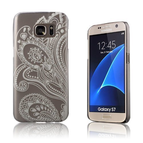 Blixen Samsung Galaxy S7 Läpikuultava Kuori Tuoreita Kukkia