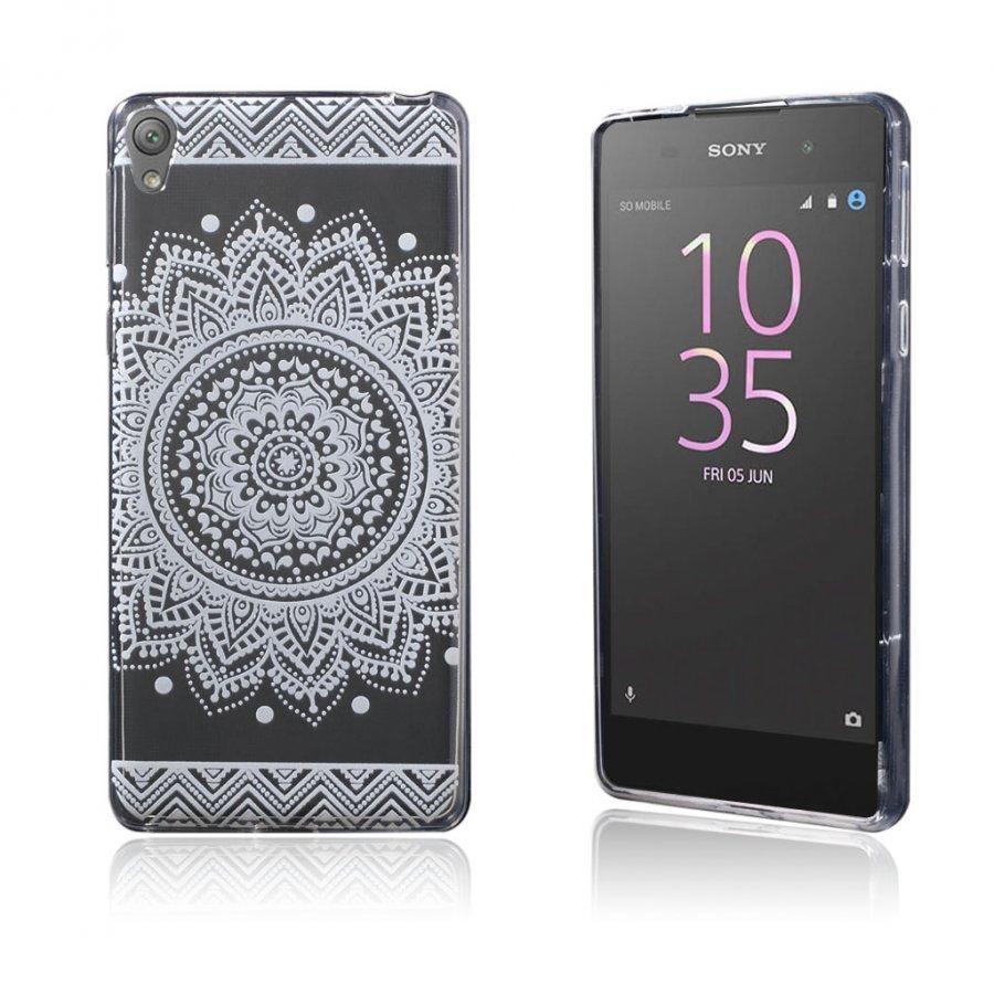 Blixen Sony Xperia E5 Erittäin Ohut Joustava Muovikuori Kauniita Kukkia