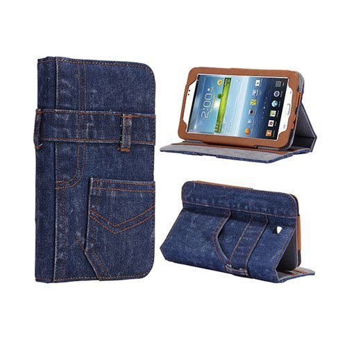 Blue Jeans Tummansininen Samsung Galaxy Tab 3 7.0 Suojakotelo