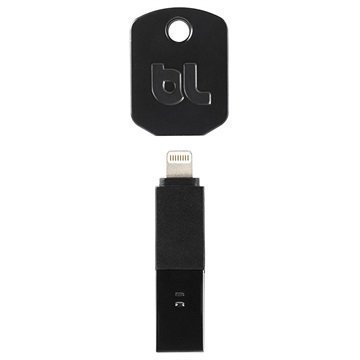 BlueLounge Kii Avaimenperä USB / Lightning Kaapeli iPhone iPad iPod Musta