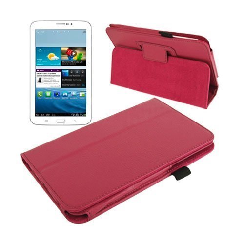 Boston Kuuma Pinkki Samsung Galaxy Tab 3 7.0 Nahkakotelo