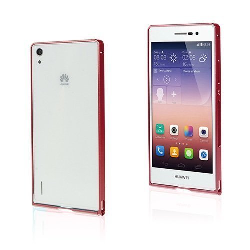 Brandes Punainen Huawei Ascend P7 Alumiini Suojakehys