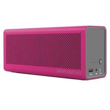 Braven 805 Bluetooth Kaiutin / Virtapankki Magenta