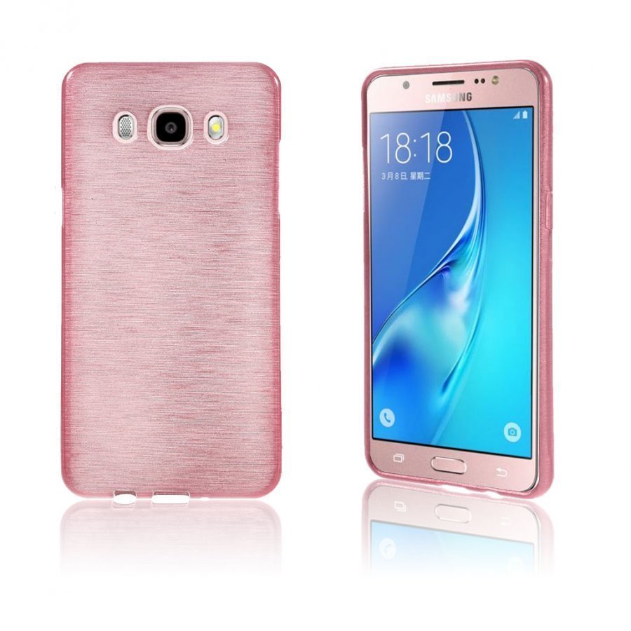 Bremer Kiiltävä Kuori Samsung Galaxy J5 2016 Puhelimelle Vaalea Pinkki