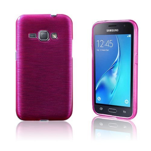 Bremer Samsung Galaxy J1 2016 Tpu Kuori Tumma Pinkki